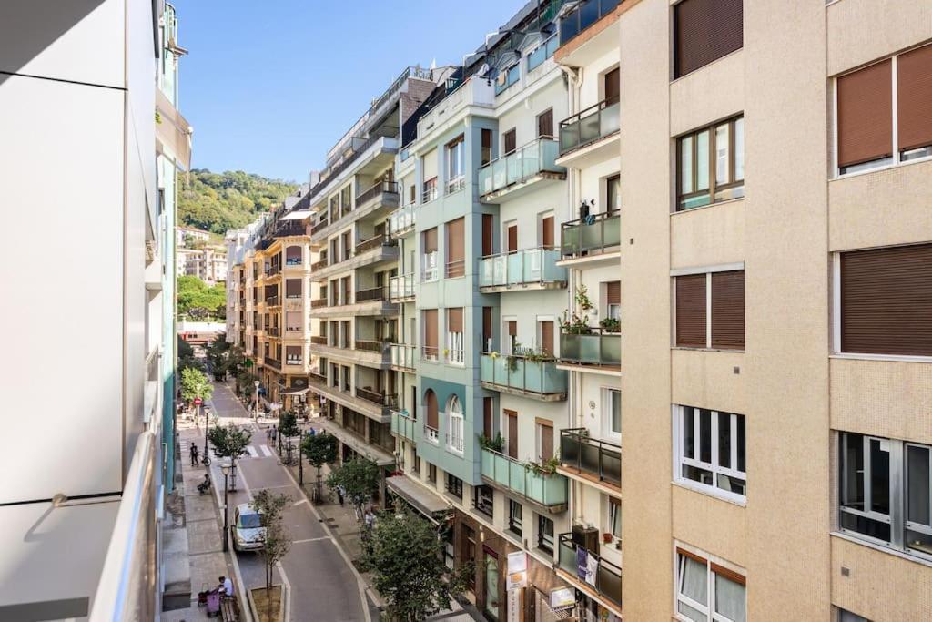Terraza Playa Y Calle Peatonal Ess03377 San Sebastian Luaran gambar